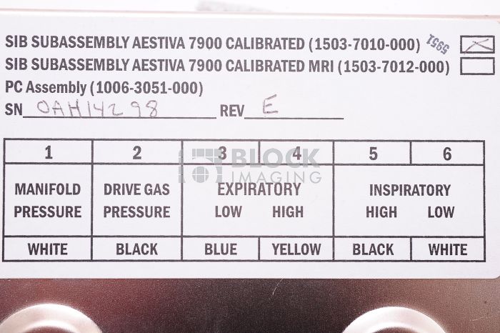 1503-7010-000 - GE - Other - Datex-Ohmeda SIB Sub Assembly | Block